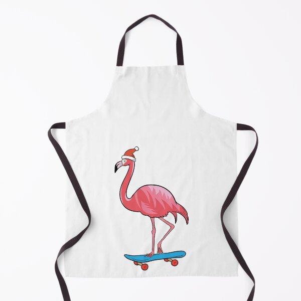 Item preview, Cute Santa Hat Flamingo Skateboard Christmas designed and sold by perfectpresents.