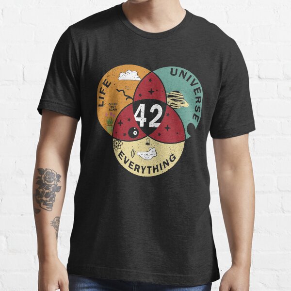 42 Answer to Life Universe and Everything Funny Vintage Gift Idea T-Shirt Essential T-Shirt