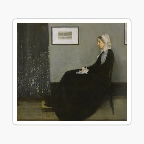 Whistler's Mother Sticker