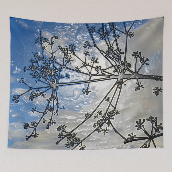 Item preview, Plasticised Shadowed Budding Plant with Blue Sky Backdrop designed and sold by StayCuztom.