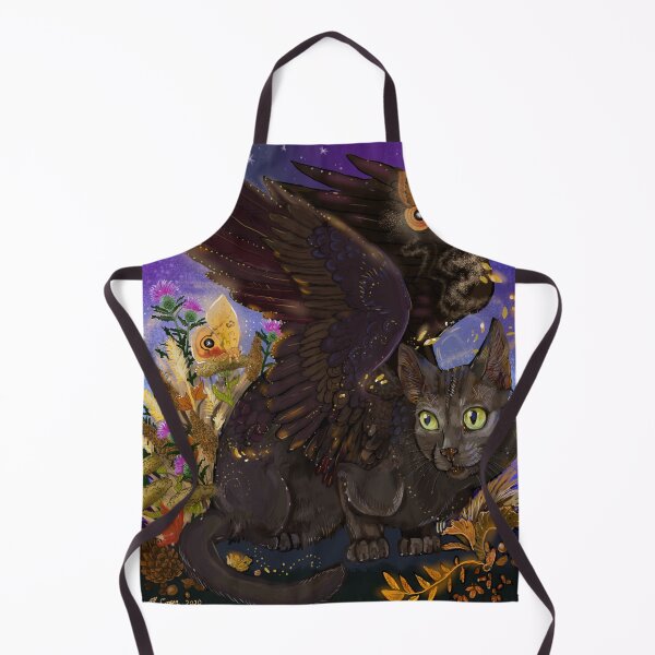 Item preview, Raven Winged Autumn Magic Cat designed and sold by Shadowind.