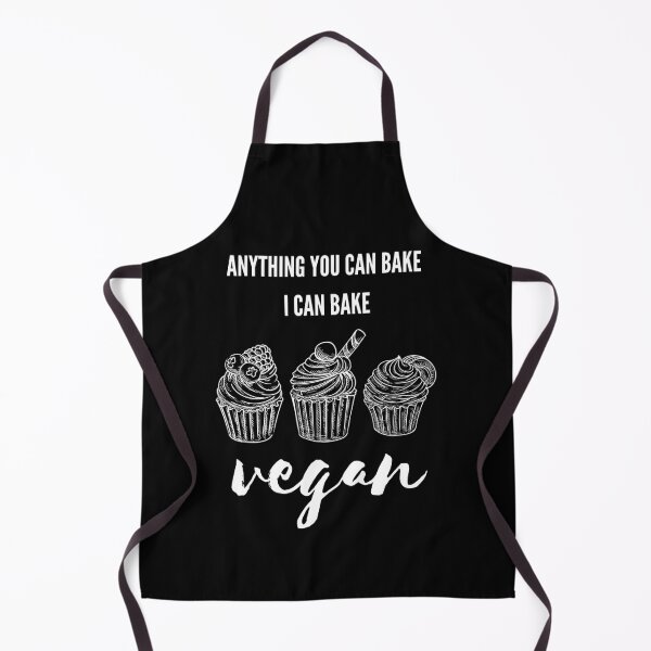 Vista previa del artículo con la obra «TODO LO QUE PUEDES HORNEAR YO PUEDO HORNEAR VEGANO Cute Vegan Baker», diseñado y vendido por a-little-ink.