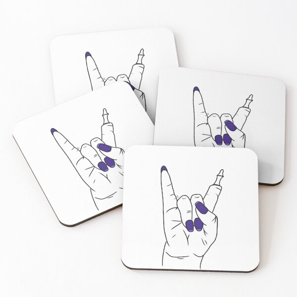 Item preview, Female zombie hand with purple metal nails designed and sold by BV-creas.