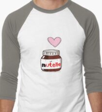 i love nutella Men's Baseball ¾ T-Shirt