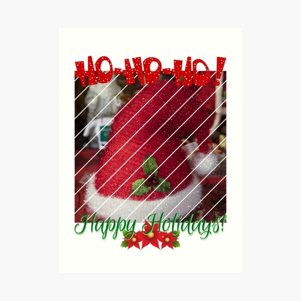 Vintage Happy Holidays Art Print