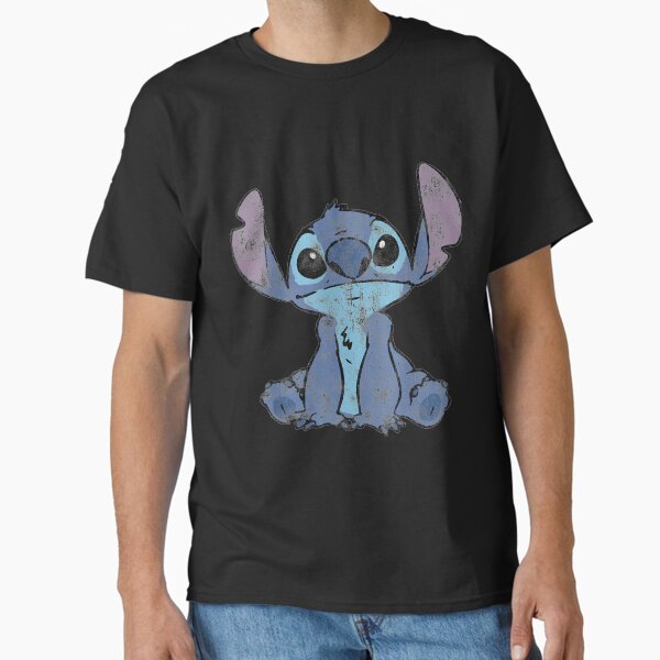 Artikel-Vorschau von Lilo & Stitch - Stitch-Portrait im Used-Look, designt und verkauft von JungneyLadakh.