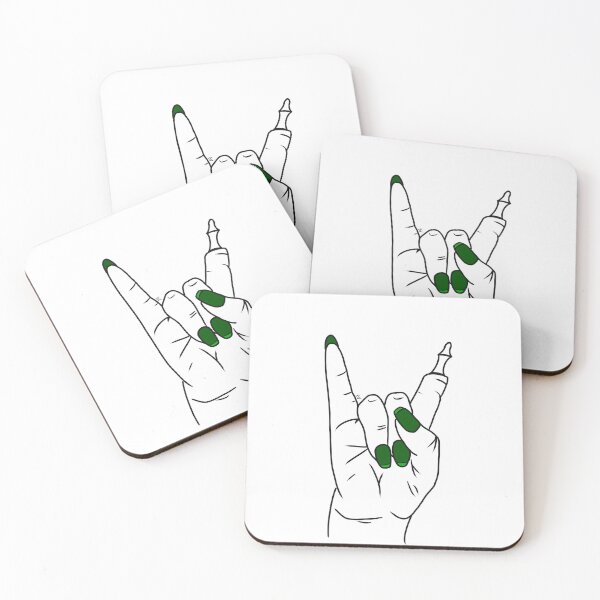 Item preview, Female zombie hand with metal green nails designed and sold by BV-creas.