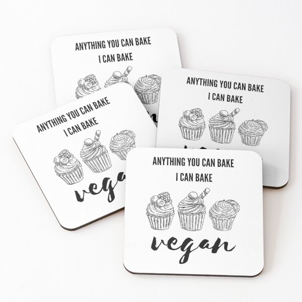 Item preview, ANYTHING YOU CAN BAKE I CAN BAKE VEGAN Cute Vegan Baker designed and sold by a-little-ink.