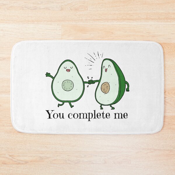 Item preview, You complete me avocado sayings designed and sold by OneTimeEngineer.