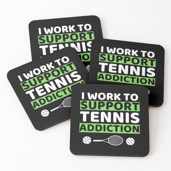 Item preview, I Work To Support Tennis Addiction designed and sold by bifkee19.