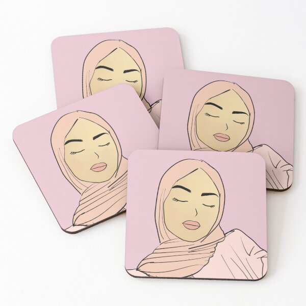 Item preview, Pink Hijabi in pink top  designed and sold by NameeraDesigns.