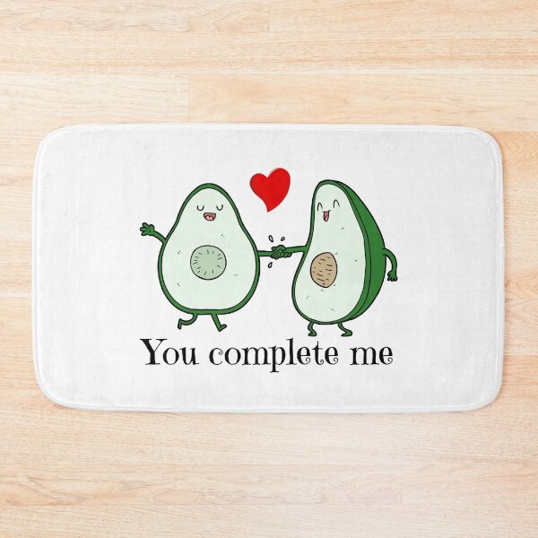 Item preview, You complete me avocado sayings designed and sold by OneTimeEngineer.
