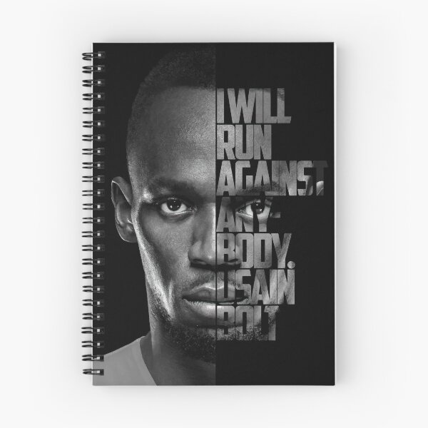 Artikelvorschau, Black and white Usain Bolt quote poster entworfen und verkauft von Enea Kelo.