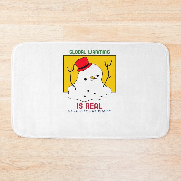 Item preview, Global Warming Is Real Funny Snowman Melting Political Climate Change Christmas designed and sold by RKSDesigns.