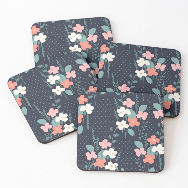 Item preview, Navy Prink White Floral designed and sold by OliviaAndAva.