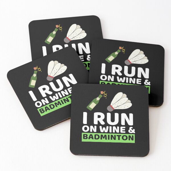 Item preview, I Run On Wine & Badminton designed and sold by bifkee19.