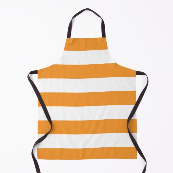Item preview, Medium ORANGE and WHITE Horizontal STRIPES designed and sold by RachelMacht.