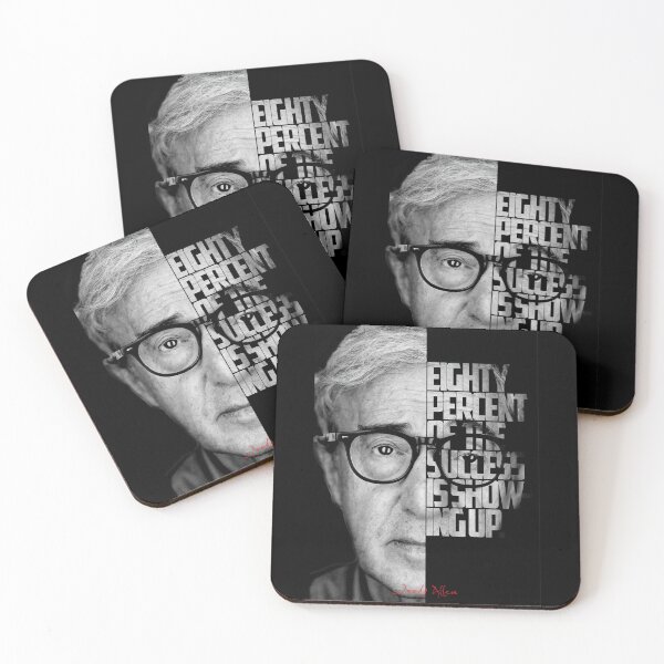 Item preview, Black and white Woody Allen quote poster designed and sold by Enea Kelo.