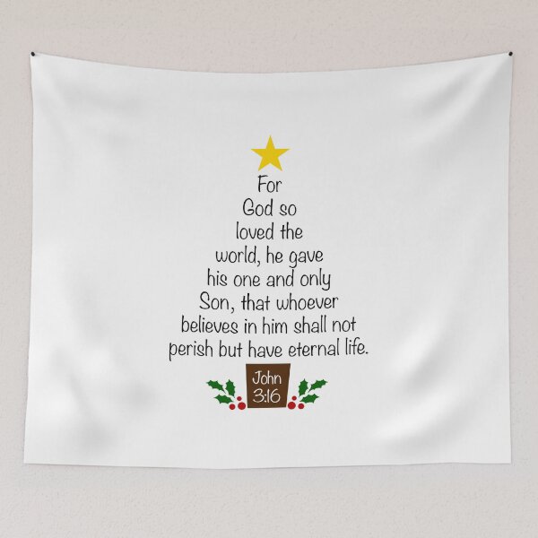 Item preview, John 3:16 Christmas tree  designed and sold by mariatorg.