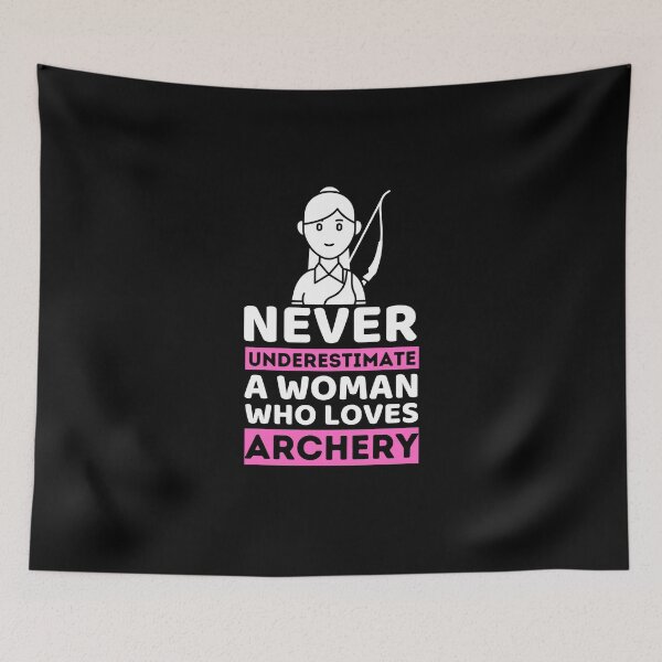 Item preview, Never Underestimate A Woman Who Loves Archery designed and sold by bifkee19.