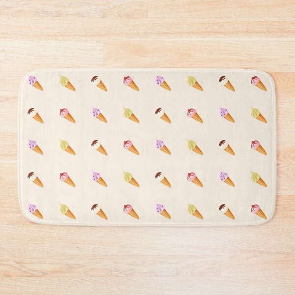 Item preview, Vector seamless pattern with hand drawn ice creams with different flavors and decoration.  designed and sold by Familyshmot.