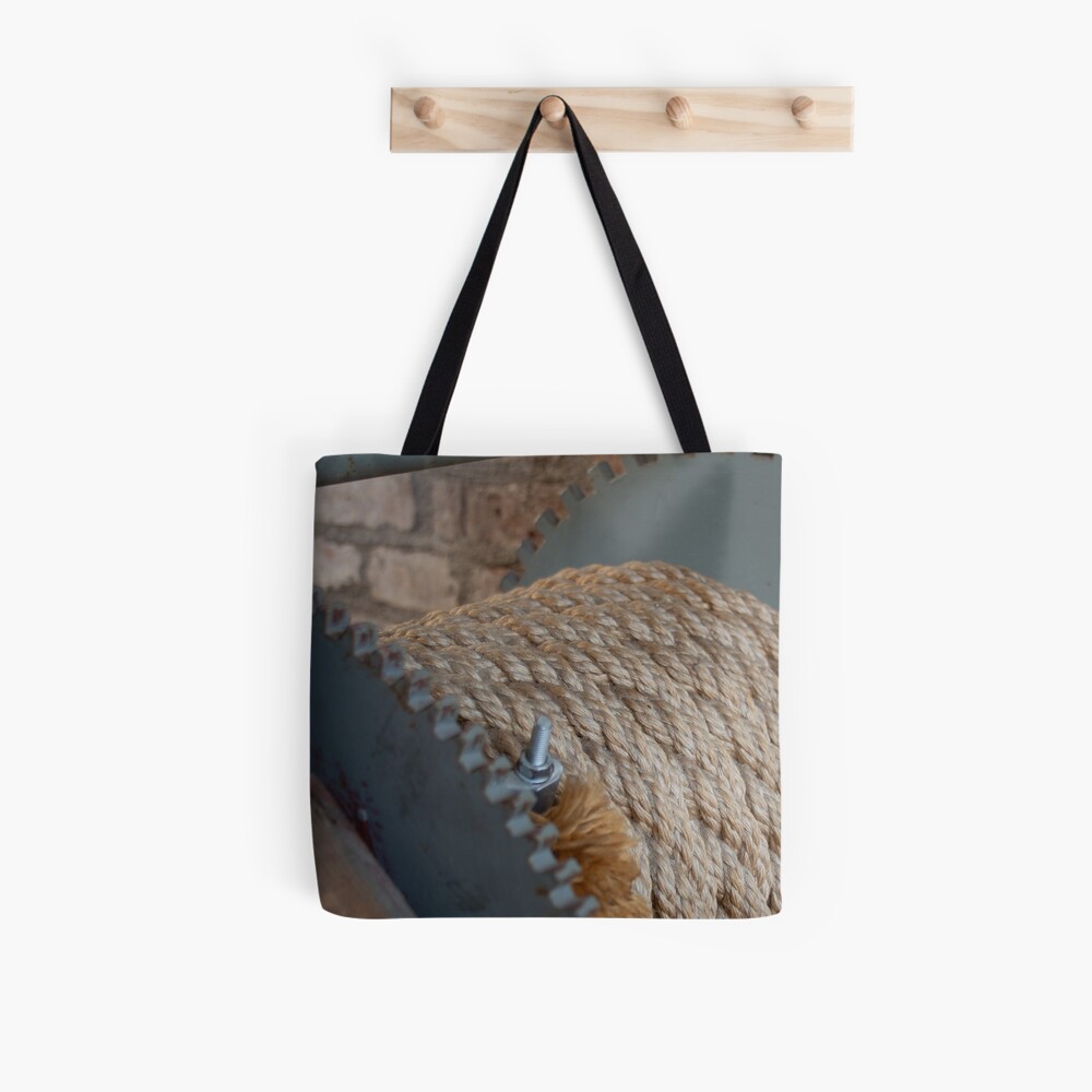 Nautical mooring rope texture Tote Bag