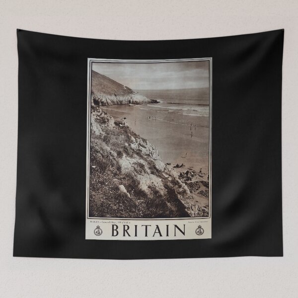 Artikelvorschau, retro Britian Wales entworfen und verkauft von CorasPosters.
