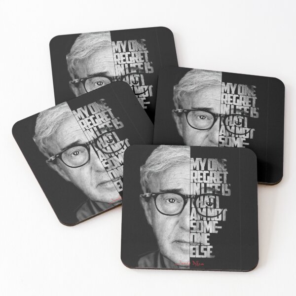 Item preview, Black and white Woody Allen quote poster designed and sold by Enea Kelo.