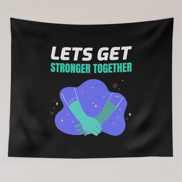 Item preview, Lets Get Stronger Together Hands designed and sold by jacks-tees.