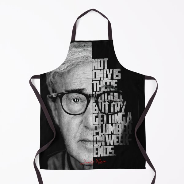 Item preview, Black and white Woody Allen quote poster designed and sold by Enea Kelo.
