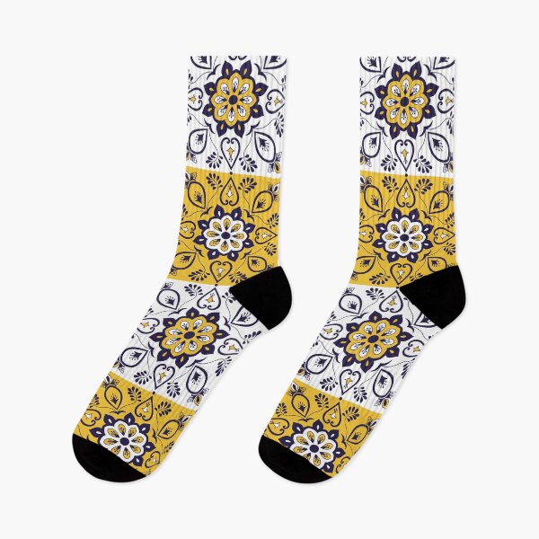Item preview, Preppy Cottagecore Yellow and White Bohemian Floral Quilt Pattern designed and sold by IamTrending.