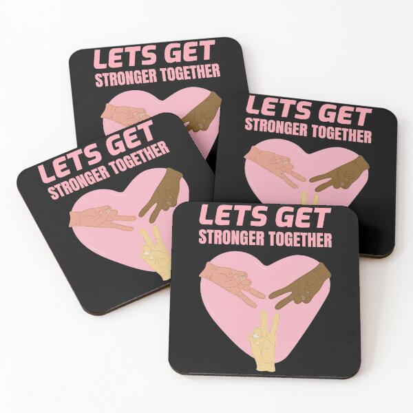Item preview, Lets Get Stronger Together Heart Equality designed and sold by jacks-tees.