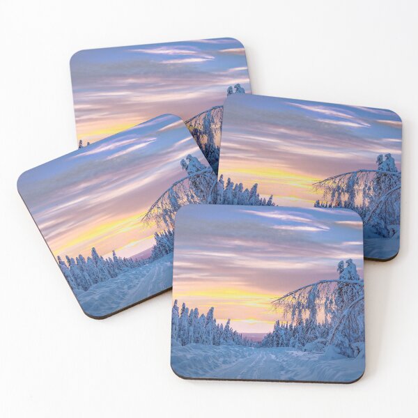 Item preview, Winter road in the snowy forest  designed and sold by Svetlana Korneliuk.