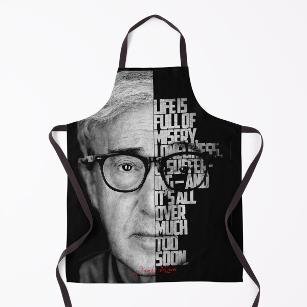Item preview, Black and white Woody Allen quote poster designed and sold by Enea Kelo.