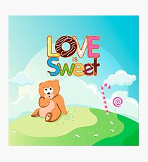 Love is Sweet Photographic Print