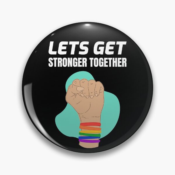 Item preview, Lets Get Stronger Together Rainbow designed and sold by jacks-tees.