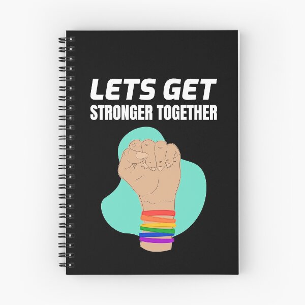 Item preview, Lets Get Stronger Together Rainbow designed and sold by jacks-tees.