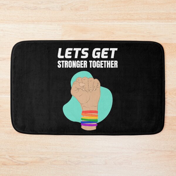 Item preview, Lets Get Stronger Together Rainbow designed and sold by jacks-tees.
