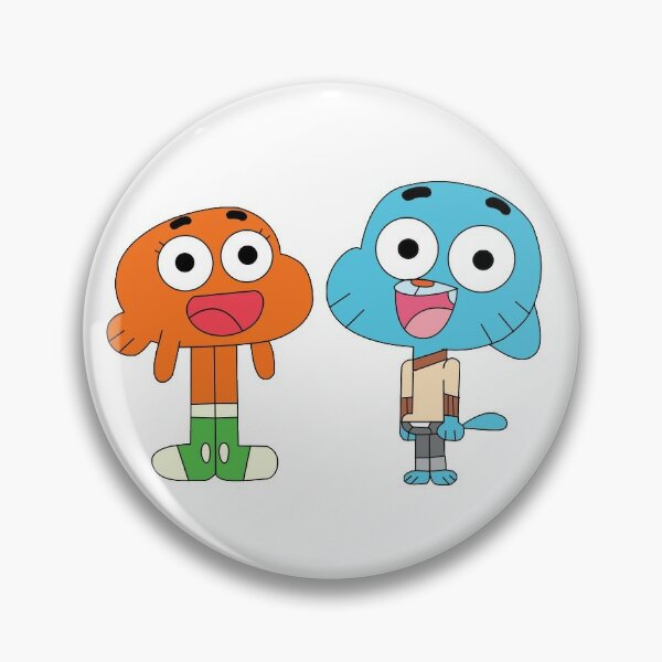 The Amazing World of Gumball Darwin Cartoon Characters Enamel Metal Pin