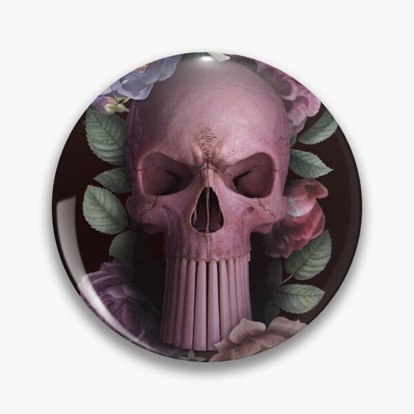 Item preview, skull and flowers and long teeth 01 designed and sold by Radu-Gabriel.