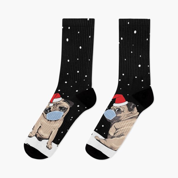 Item preview, Christmask Pugs - Funny Christmas Design designed and sold by REApparelCo.