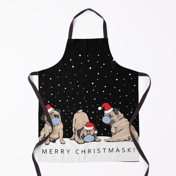 Item preview, Christmask Pugs - Funny Christmas Design designed and sold by REApparelCo.