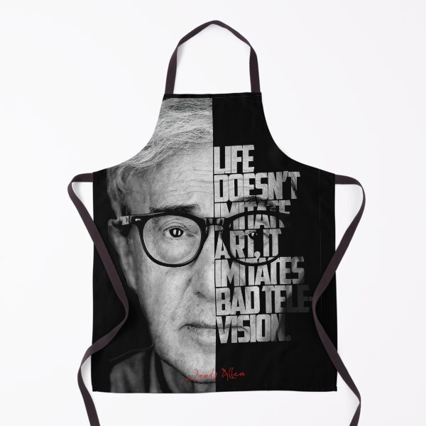 Item preview, Black and white Woody Allen quote poster designed and sold by Enea Kelo.
