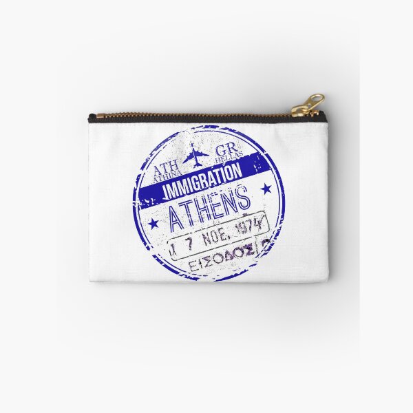 Item preview, Athens Greece Immigration Stamp designed and sold by Yiorgos Designs.