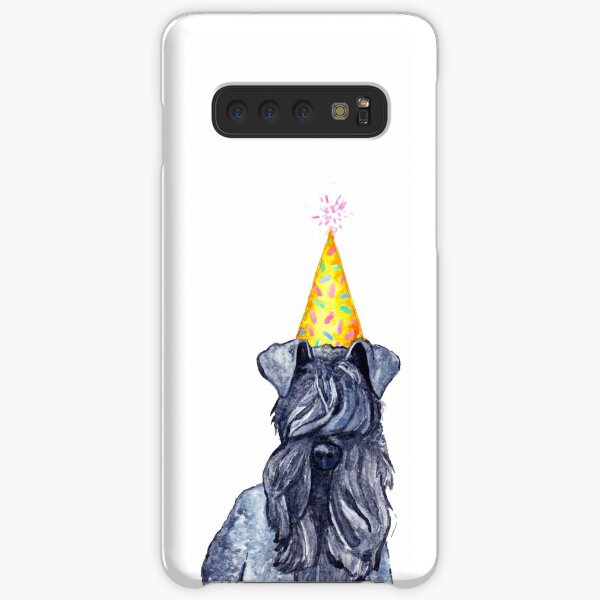 Watercolour Kerry Blue Terrier Dog Wearing Party Hat Samsung Galaxy Snap Case