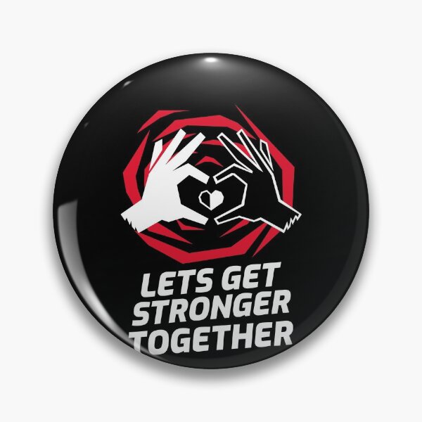 Item preview, Lets Get Stronger Together Hands Heart designed and sold by jacks-tees.