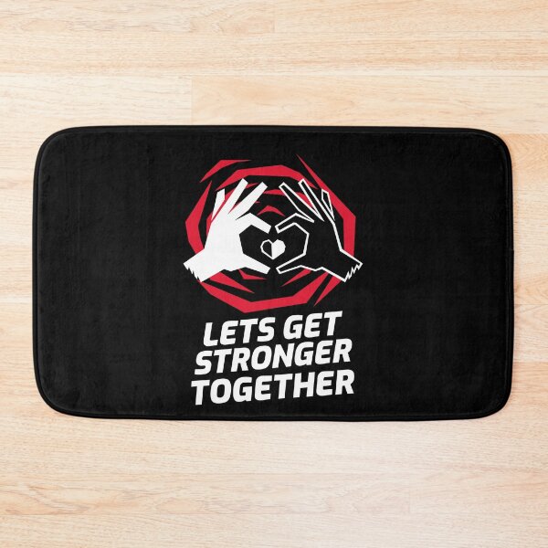 Item preview, Lets Get Stronger Together Hands Heart designed and sold by jacks-tees.