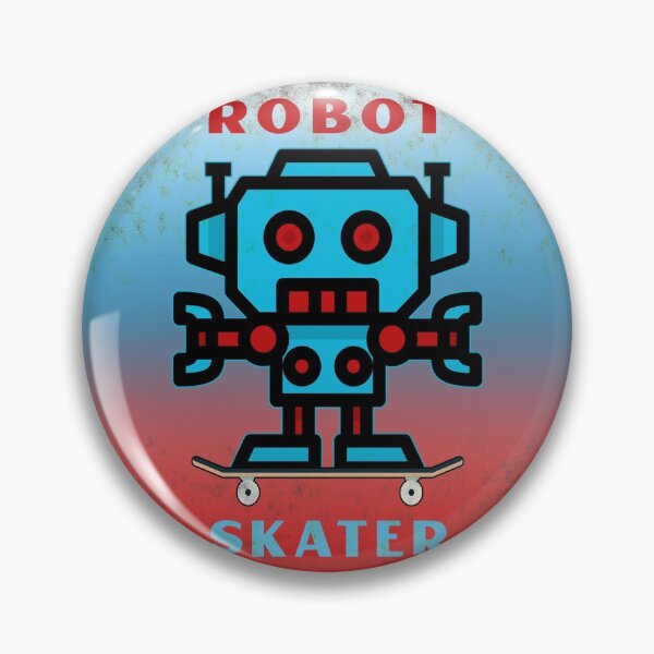 Item preview, Robot Skater Distressed designed and sold by Coder-T.