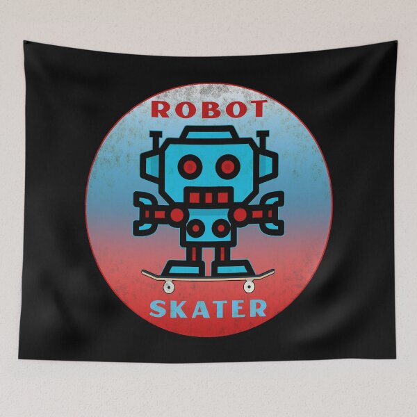 Item preview, Robot Skater Distressed designed and sold by Coder-T.