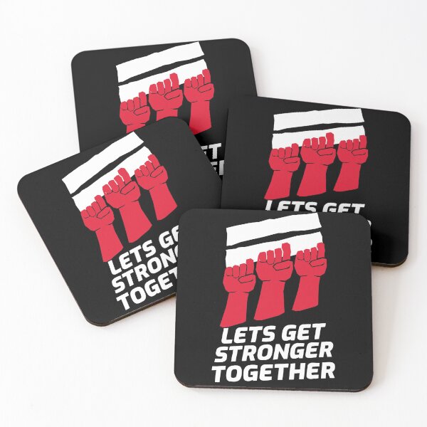 Item preview, Lets Get Stronger Together Fists designed and sold by jacks-tees.